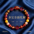 2026 'Celestial Horse' Protection Bracelet: Natural Cinnabar & Red Agate Amulet